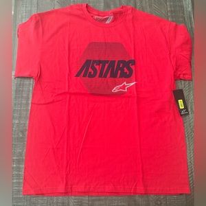 Red AlpineStars Short Sleeved Tee